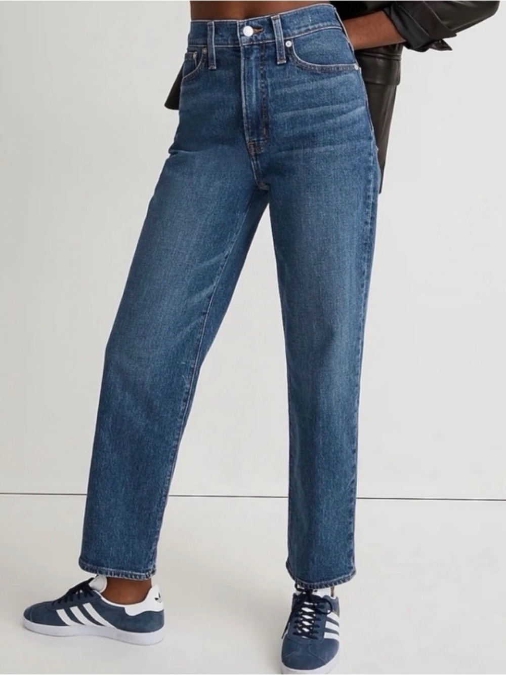 Madewell Women's Straight Leg Jeans - Dark Blue